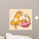 Cat with Glass Wall Mural