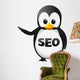 SEO (Search Engine Optimization) Penguin Wall Decal