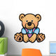 Vector of Cute Baby Bear Isolated. Wall Decal