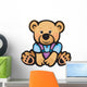Vector of Cute Baby Bear Isolated. Wall Decal