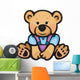 Vector of Cute Baby Bear Isolated. Wall Decal