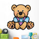 Vector of Cute Baby Bear Isolated. Wall Decal
