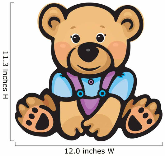 Vector of Cute Baby Bear Isolated. Wall Decal