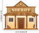 Wild West Sheriff's office Wall Decal