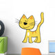 Yellow Cat Wall Decal