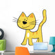 Yellow Cat Wall Decal