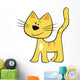 Yellow Cat Wall Decal