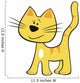 Yellow Cat Wall Decal
