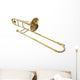 Three-Fourths Angled Trombone Wall Decal