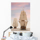 Tall Wooden Vintage Sailing Ships Wall Mural