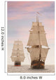 Tall Wooden Vintage Sailing Ships Wall Mural