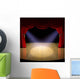 Theatre stage with red curtain Wall Mural