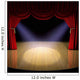 Theatre stage with red curtain Wall Mural