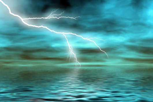 storm in the ocean Wall Mural