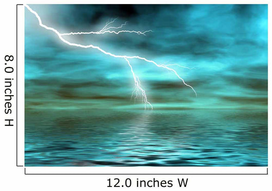 storm in the ocean Wall Mural