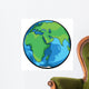 Earth Cartoon Globe Wall Decal