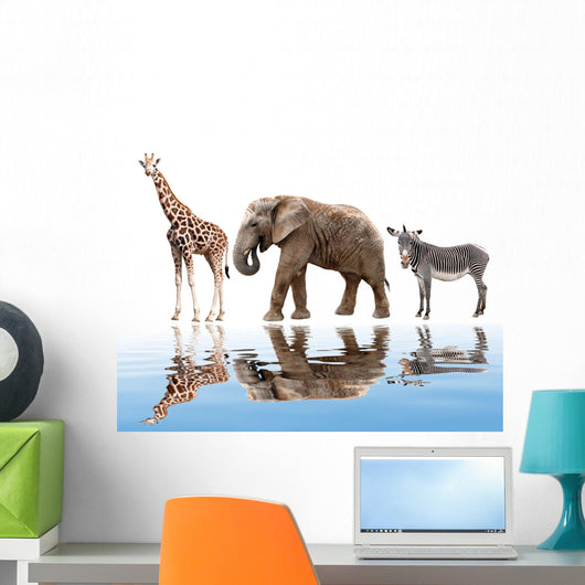 Premium Photo | A cartoon illustration of an elephant giraffe and zebra Premium Photo | A cartoon illustration of an elephant giraffe and zebra