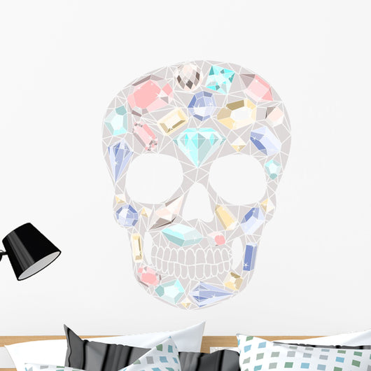 Skull with Gemstones Pattern
