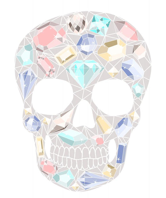 Skull with Gemstones Pattern