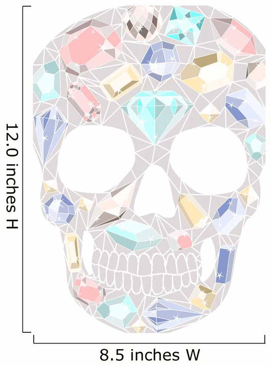 Skull with Gemstones Pattern