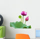 Beautiful lotus(Single isolated on white background) Wall Decal