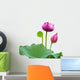 Beautiful lotus(Single isolated on white background) Wall Decal