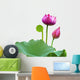 Beautiful lotus(Single isolated on white background) Wall Decal