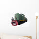 Old green locomotive Wall Decal