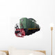 Old green locomotive Wall Decal