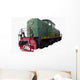 Old green locomotive Wall Decal