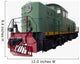 Old green locomotive Wall Decal