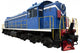 Blue Locomotive Wall Decal