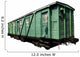 Green Passenger Train Car