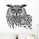 Owl bird head as halloween symbol for mascot or emblem design, s Wall Decal