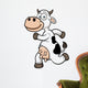 Vector illustration of a running cow cartoon Wall Decal