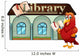 Parrot Holding Book outside Wall Decal