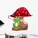 Frog Catching Fly near Wall Decal