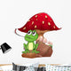 Frog Catching Fly near Wall Decal