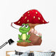 Frog Catching Fly near Wall Decal