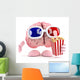 Brain Eats Popcorn Movies Wall Mural
