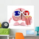 Brain Eats Popcorn Movies Wall Mural