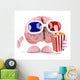 Brain Eats Popcorn Movies Wall Mural