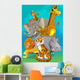 Cartoon safari - illustration for the children Wall Mural