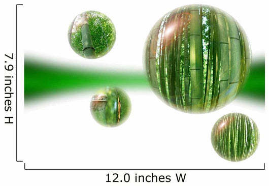 bamboo orbs Wall Mural