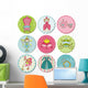 Scrapbook Design Elements - Tags with Princess Elements Wall Decal