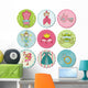 Scrapbook Design Elements - Tags with Princess Elements Wall Decal