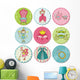 Scrapbook Design Elements - Tags with Princess Elements Wall Decal