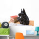 Portrait Reading Dog Wall Mural