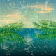 Retro Summer Illustration Wall Mural