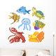 Sea Animals Set with